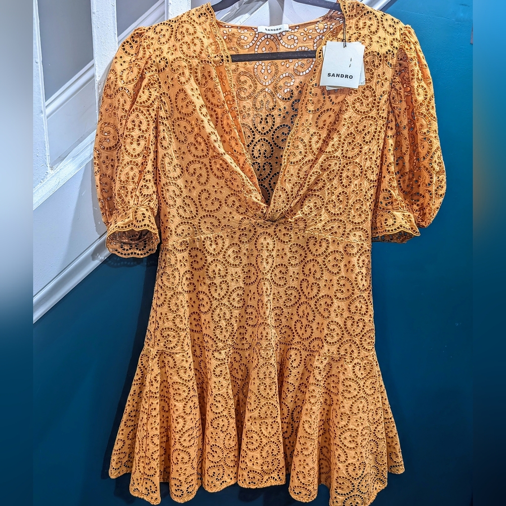 NEW With Tags! Sandro Kendral Orange Dress